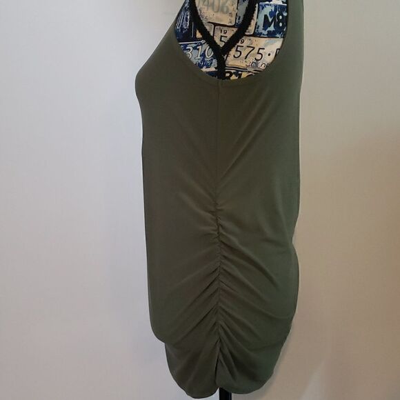 Maternity Tank Top BUNDLE Super Soft Olive Green. 2 TANK TOPS! - Picture 4 of 7